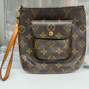 Louis Vuitton Monogram Brown Wristlet